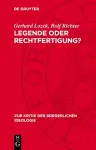 Legende Oder Rechtfertigung? cover