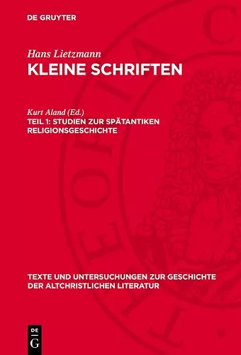 Studien Zur Spätantiken Religionsgeschichte cover