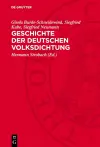 Geschichte Der Deutschen Volksdichtung cover