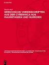 Griechische Versinschriften Aus Der Cyrenaica Aus Mauretanien Und Numidien cover