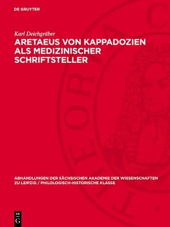 Aretaeus Von Kappadozien ALS Medizinischer Schriftsteller cover