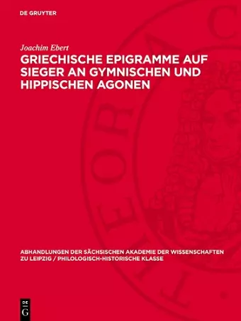 Griechische Epigramme Auf Sieger an Gymnischen Und Hippischen Agonen cover
