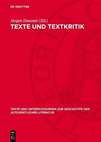 Texte Und Textkritik cover