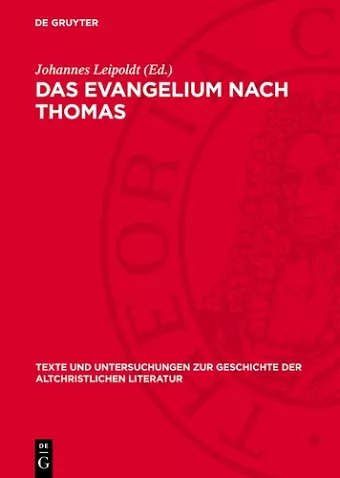 Das Evangelium Nach Thomas cover