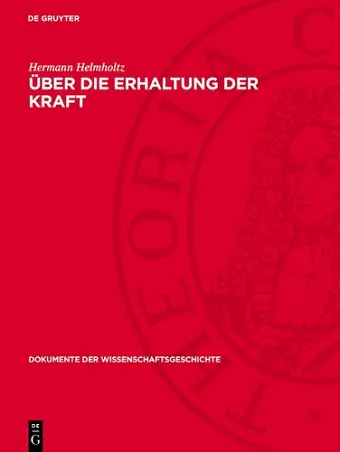 Über Die Erhaltung Der Kraft cover