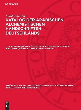 Handschriften Der Öffentlichen Wissenschaftlichen Bibliothek (Früher Staatsbibliothek Berlin) cover