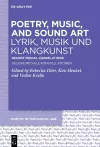 Poetry, Music, and Sound Art / Lyrik, Musik und Klangkunst cover