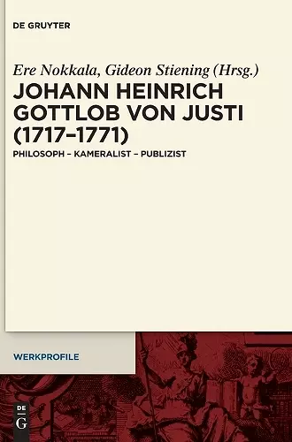 Johann Heinrich Gottlob Von Justi (1717-1771) cover