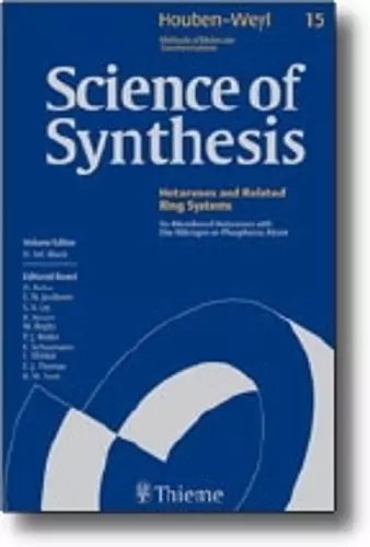 Science of Synthesis: Houben-Weyl Methods of Molecular Transformations Vol. 10 cover