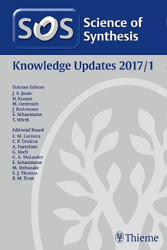 Science of Synthesis Knowledge Updates 2017 Vol.1 cover