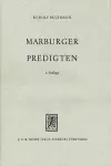 Marburger Predigten cover