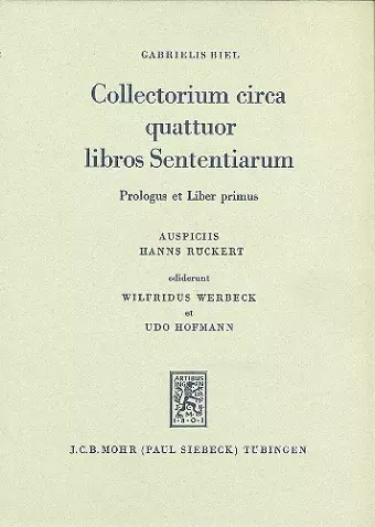 Collectorium circa quattuor libros Sententiarium cover