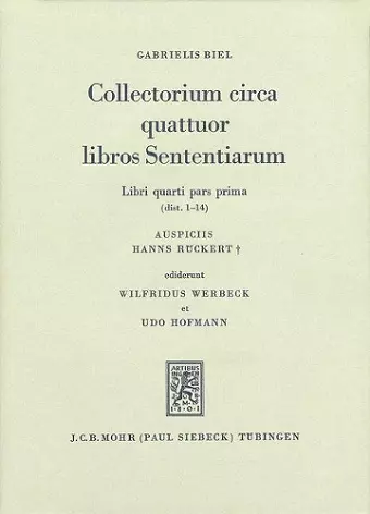 Collectorium circa quattuor libros Sententiarium cover