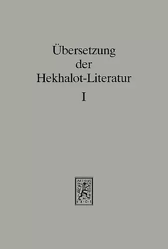 Übersetzung der Hekhalot-Literatur cover