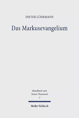 Das Markusevangelium cover