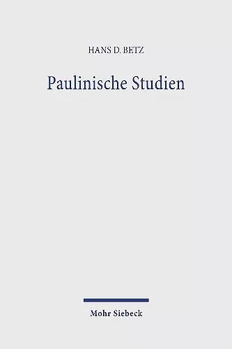 Paulinische Studien cover