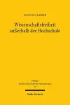 Wissenschaftsfreiheit außerhalb der Hochschule cover