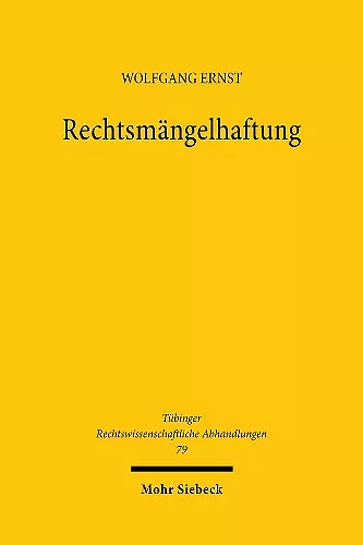 Rechtsmängelhaftung cover