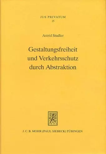 Gestaltungsfreiheit und Verkehrsschutz durch Abstraktion cover