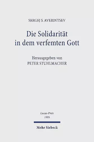 Die Solidarität in dem verfemten Gott cover