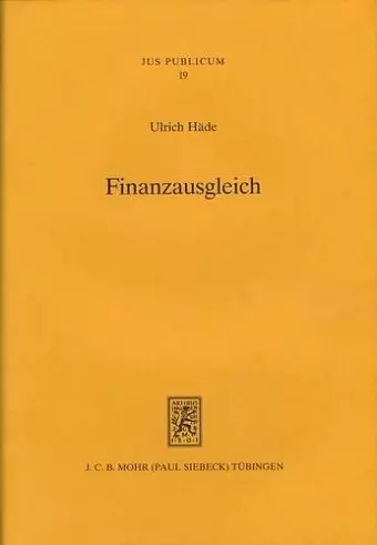 Finanzausgleich cover