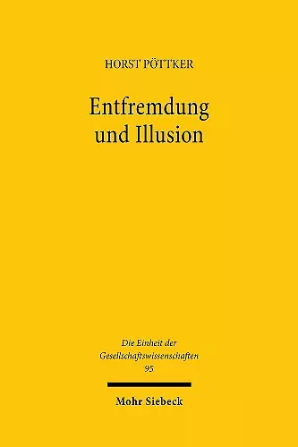 Entfremdung und Illusion cover