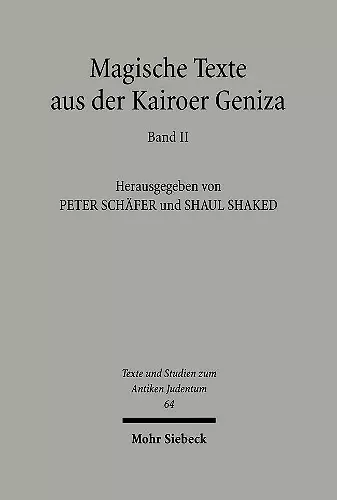 Magische Texte aus der Kairoer Geniza cover