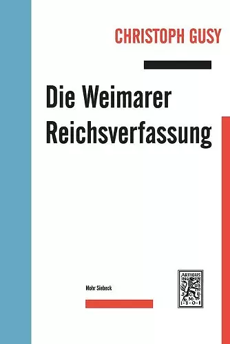 Die Weimarer Reichsverfassung cover