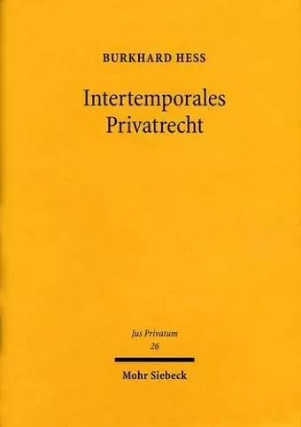 Intertemporales Privatrecht cover