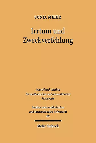 Irrtum und Zweckverfehlung cover