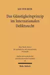 Das Günstigkeitsprinzip im Internationalen Deliktsrecht cover