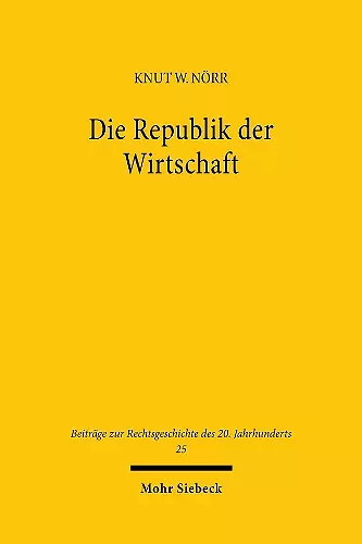 Die Republik der Wirtschaft cover