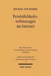 Persönlichkeitsverletzungen im Internet cover