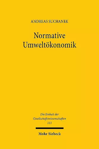 Normative Umweltökonomik cover