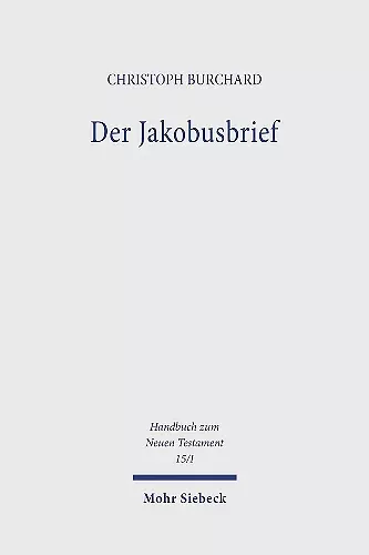 Der Jakobusbrief cover