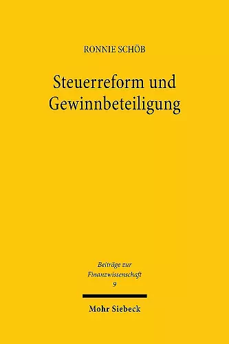 Steuerreform und Gewinnbeteiligung cover