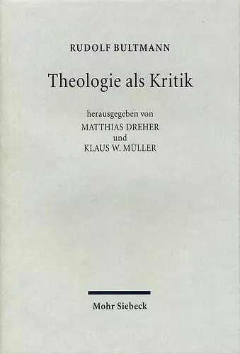 Theologie als Kritik cover