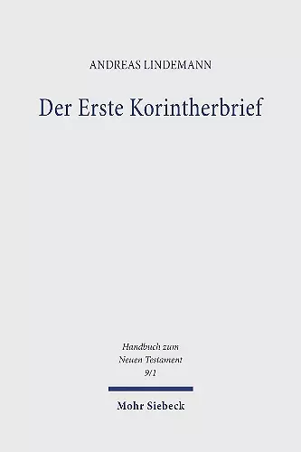 Der Erste Korintherbrief cover