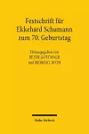 Festschrift für Ekkehard Schumann zum 70. Geburtstag cover