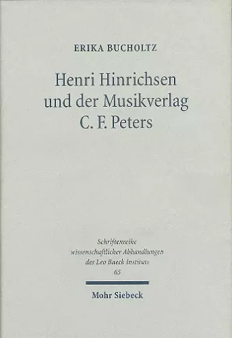 Henri Hinrichsen und der Musikverlag C. F. Peters cover