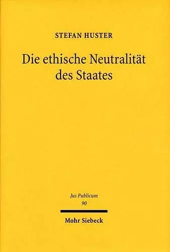 Die Ethische Neutralitat Des Staates cover