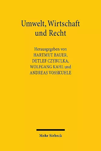 Umwelt, Wirtschaft und Recht cover