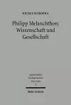 Philipp Melanchthon: Wissenschaft und Gesellschaft cover