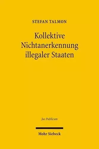 Kollektive Nichtanerkennung illegaler Staaten cover