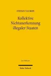 Kollektive Nichtanerkennung illegaler Staaten cover