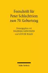 Festschrift für Peter Schlechtriem zum 70. Geburtstag cover