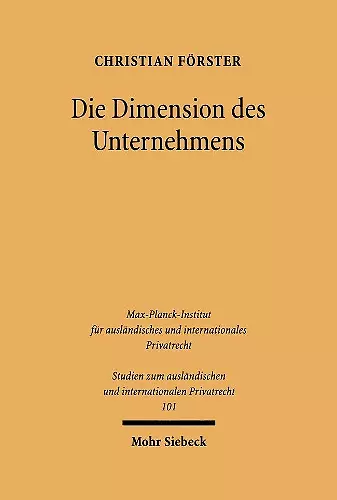 Die Dimension des Unternehmens cover