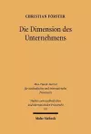 Die Dimension des Unternehmens cover