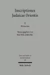 Inscriptiones Judaicae Orientis cover