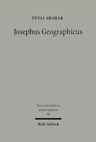 Josephus Geographicus cover